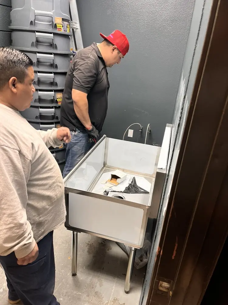 Commercial plumbing and sink installation in Fulton